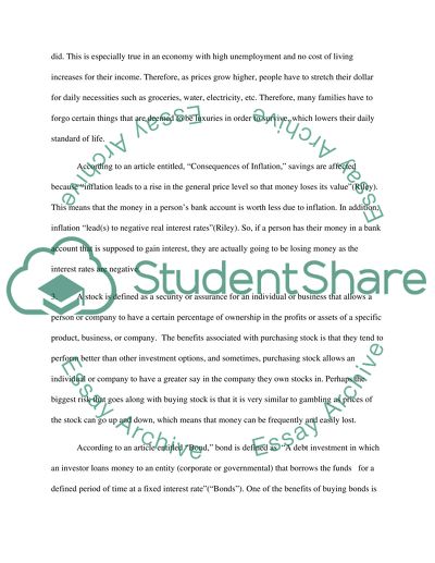 Economics and Consequences of Inflation