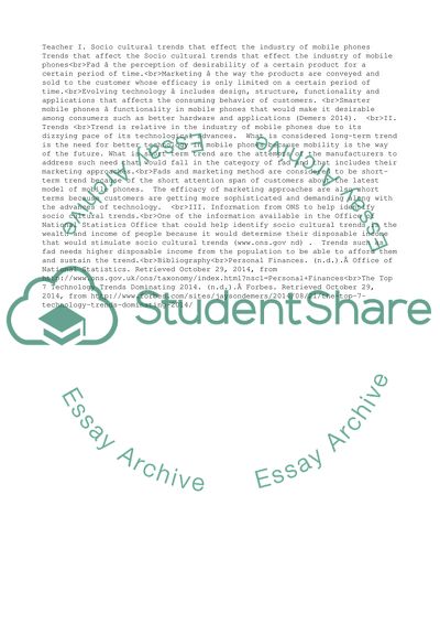 Mobile phones industry business analysis