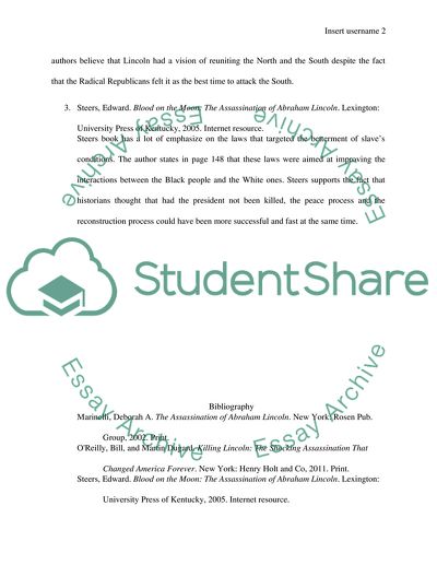 Annotated Bibliography for paper already written