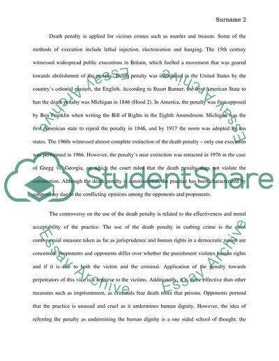 Is the Death Penalty Moral