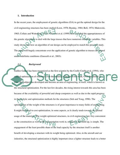 The Employment of Genetic Algorithms
