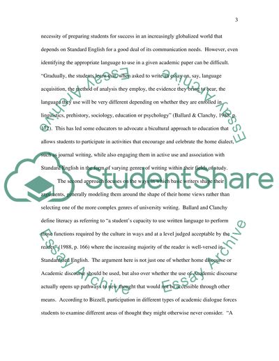 Literacy in the University: An Anthropological Approach