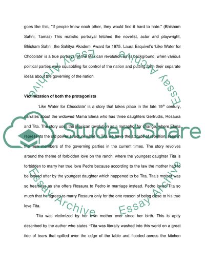 Victimization of Protagonists Nathu and Tita