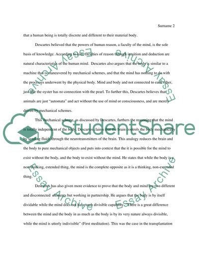 Is There a Relationship Between the Body and Mind