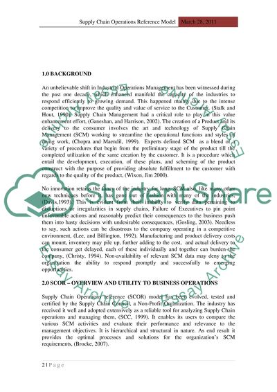 Supply Chain Management