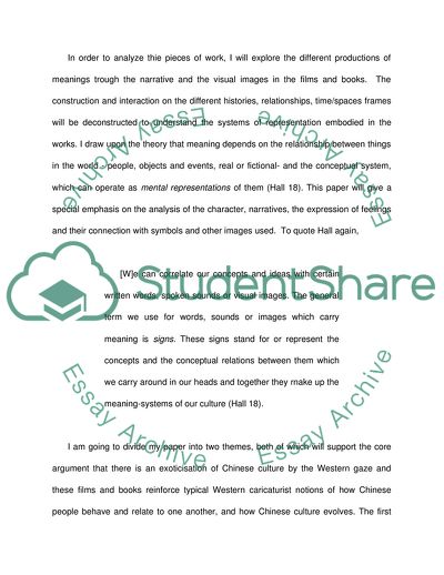 Fetishizing the Orient: An Analysis of Movies and Books with Chinese-America Cross-Cultural Themes