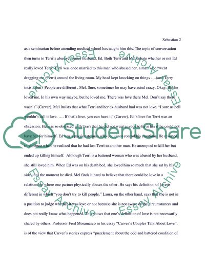 What We Talk About When We Talk About Love By Raymond Carver