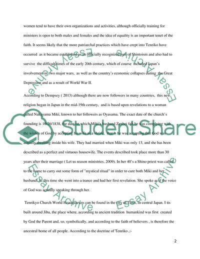 Tenrikyo Fundamentals