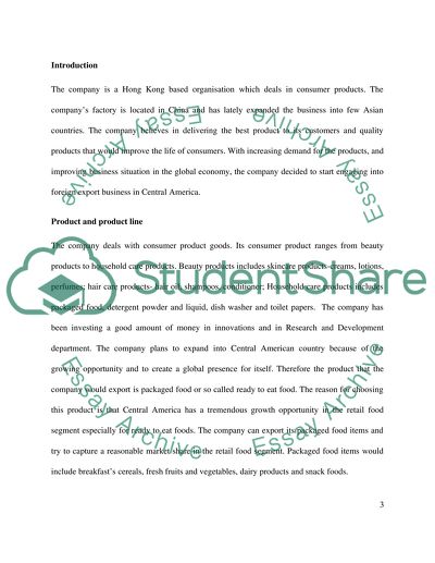 International Marketing for Consumer Products