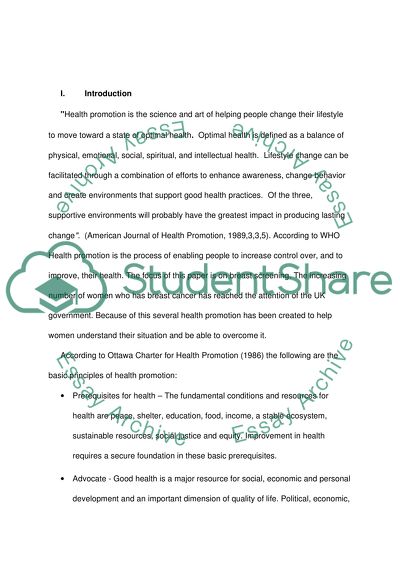 Breast Screening to Decrease the Number of Breast Cancer