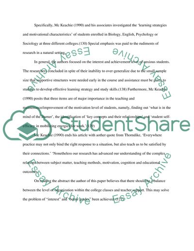 Annotated Bibliography