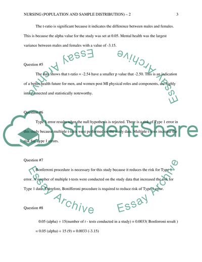 NURSING (POPULATION AND SAMPLE DISTRIBUTION)-2