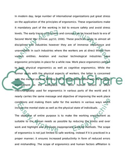 Ergonomics and Human Factors: Productivity and Safety in Workplaces
