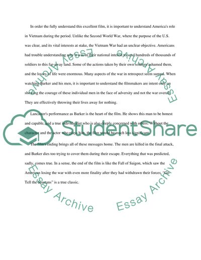 I need a review of the movie Go Tell The Spartans