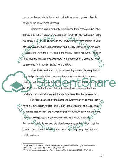 The Power Given to Judges by Judicial Review Actions