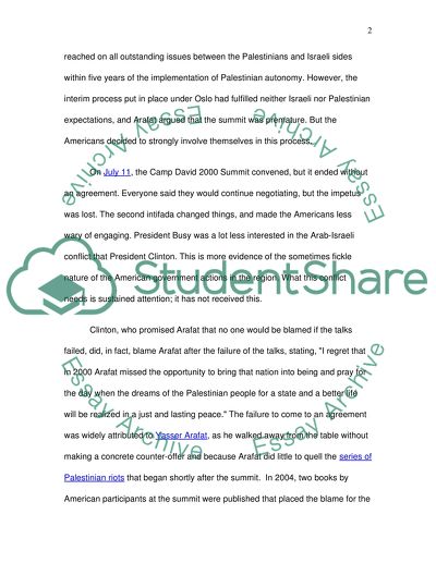 The Involvement of the United States in the Mideast Conflict