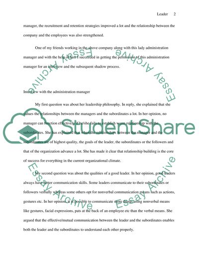 Shawow the leader-Leadership Course