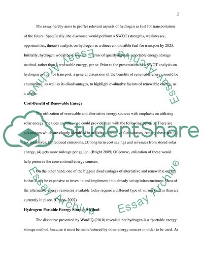 Cost-Benefit of Renewable Energy