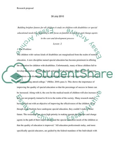 Building Brighter Futures for All Children with Disabilities or Special Educational Needs