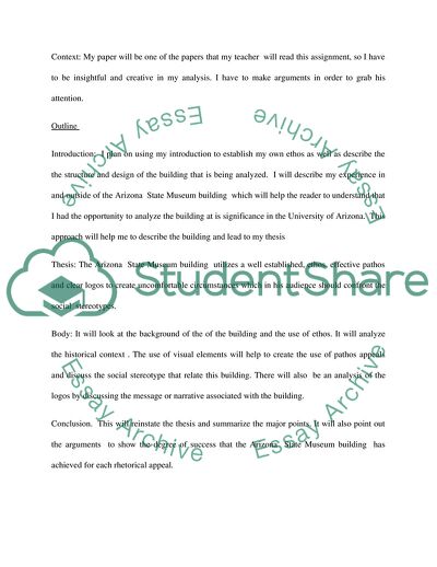 Rhetorical Analysis of Arizona State Museum Building