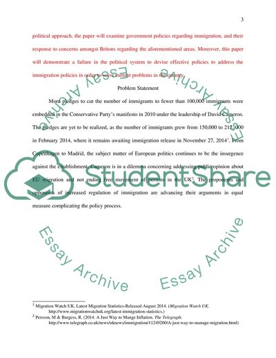 An Immigration to Britain