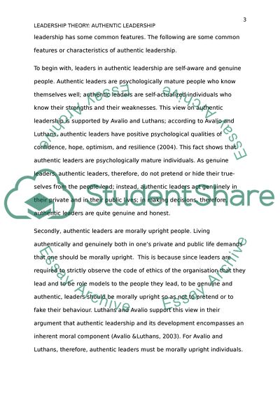 Authentic Leadership