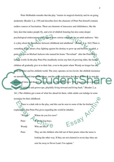 Various Claims on Peter Pan