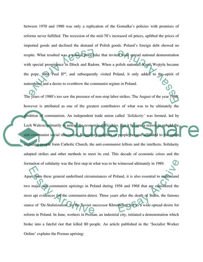 Collapse of Communism in Poland