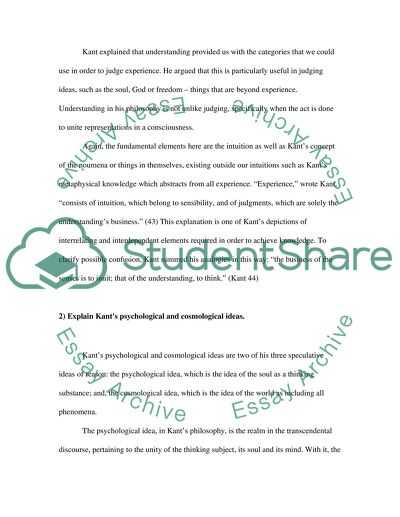 Kants Judgment of Perception