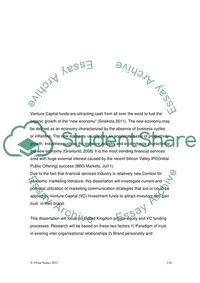 Tools Used by Venture Capital Investment Funds