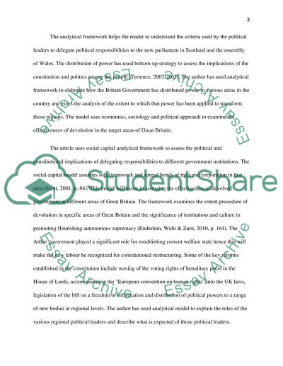 Analytical Framework