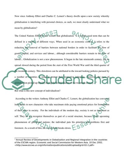 The New Individualism Theoretical Concept