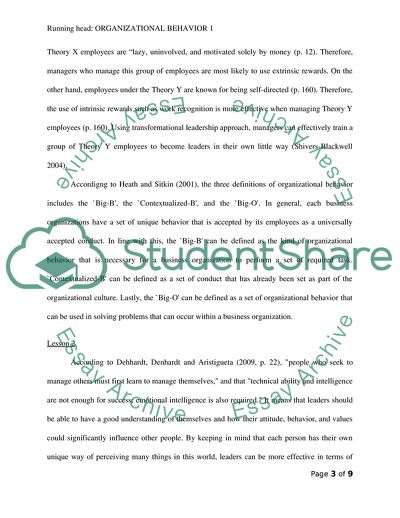 Organizational Behavior: Managing People and Organizations