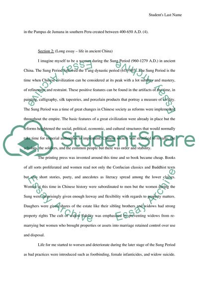 Exam in Ancient Cultures