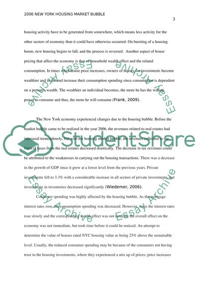 2006 New York Housing Market Bubble