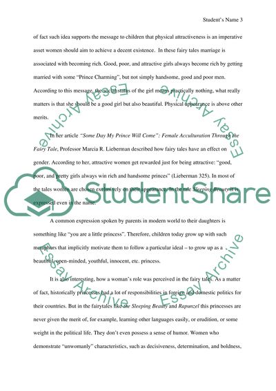 Femininity in Fairy Tales