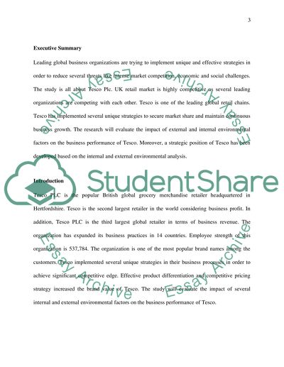 Tesco PLCs Environmental Audit