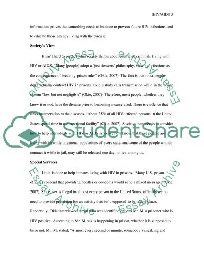 The Effects of HIV and AIDS on Prison Populations