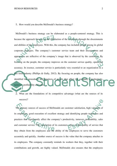 Recruitment Selection & Placement class; Case Study 1