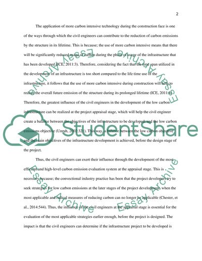 Influence of the development of low carbon infrastructure in future