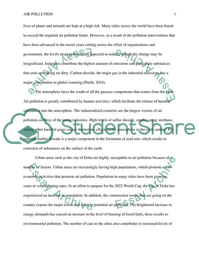 Analyzing the State of Air Pollution in the City of Doha