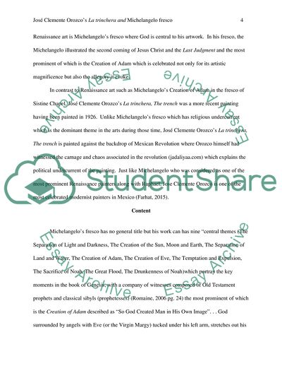 Jos Clemente Orozcos La Trinchera and Michelangelos Fresco