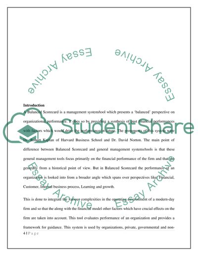 Project-Balanced Scorecard