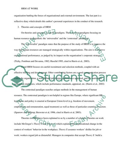 Human Resource Management at Work - Toyota and the Automotive Industry