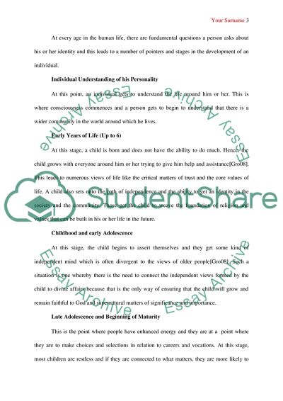 Stages in Spiritual Growth and Development