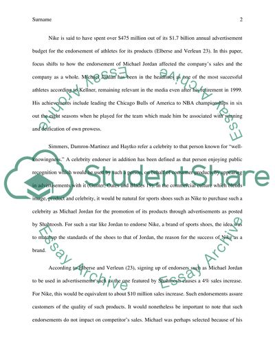 Celebrity Endorsement of Advertisements Boosts Sales and Product Image