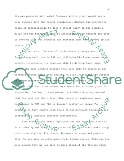 Analysis Samsung Electronics