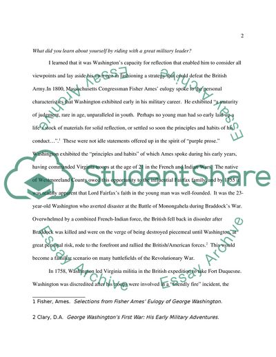 The Tactics of Persistence: George Washington and the Virtues of Military Expediency