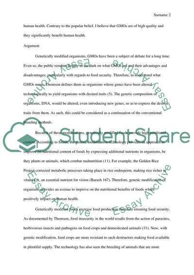 Genetically Modified Foods Are Safe for Human Consumption