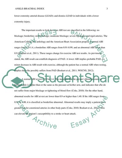 Ankle-Brachial Index